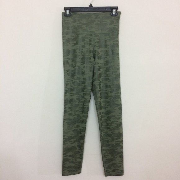 Arizona Jean Company Women Green Camo Active Workout Leggings High Waist Medium - Picture 6 of 7